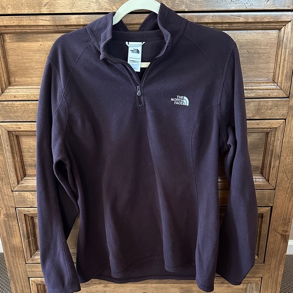 The North Face Tops - The North Face Women’s XL Quarter Zip Fleece Pullover Plum Purple